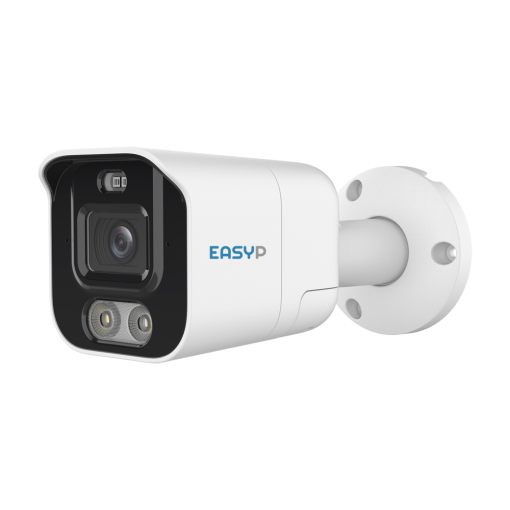 Easy-P EP-IPB121A-8-SL Cámara Bullet IP AI EASY-P8MP | Lente2.8 mmIR 40 m | Luz blanca 30 m | Mic | AltavozPlug &amp