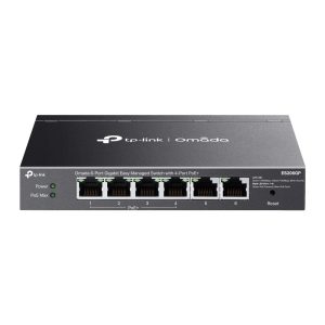 TP-Link ES206GP Switch Gigabit Easy Managed de 6 puertos con 4 PoE+