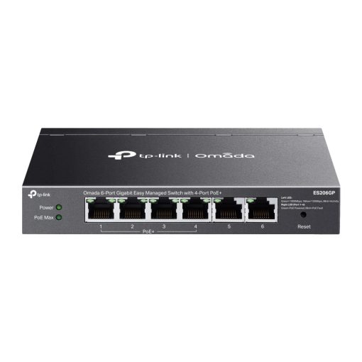 TP-Link ES206GP Switch Gigabit Easy Managed de 6 puertos con 4 PoE+