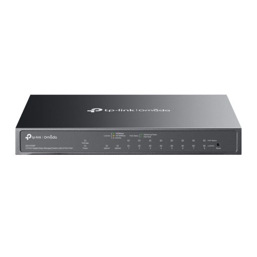 TP-Link ES210GMP Switch Gigabit Easy Managed de 10 puertos con 8 PoE+ y 1 SFP combo
