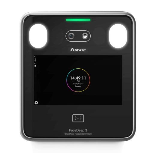 Anviz FACEDEEP3 Control de acceso y presencia - Facial, tarjeta EM y PIN - 6.000 usuarios | 100.000 registros