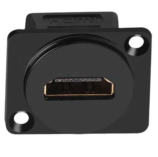 OEM HDMI-PLUG-D-FF ConectorCable HDMI macho a cable HDMI machoDos conectores HDMI hembraMontaje encastrado