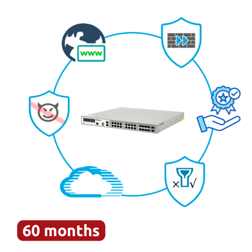 Hillstone Networks HILL-A3000-PPRM-60 Bundle Hardware + 60 Meses de Servicios Completos