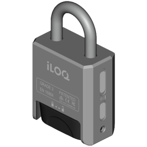 iLOQ ILOQ-S50-PADLOCK-825 Candado inteligente S50 - Apertura con TAG NFC o APP móvil - Sin necesidad de batería