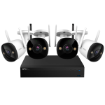 Imou IMOU-KIT/NVR1104HS-W-S2-CE-1T/4-F22FEP-0280B Wireless Kit 4 Cámaras Bullet 2 2MP - NVR 4CH / WiFi 2.4 GHz - 2.8mm / IR + Full Color - Audio