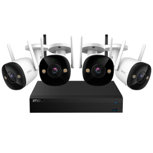 Imou IMOU-KIT/NVR1104HS-W-S2-CE-1T/4-F22FEP-0280B Wireless Kit 4 Cámaras Bullet 2 2MP - NVR 4CH / WiFi 2.4 GHz - 2.8mm / IR + Full Color - Audio