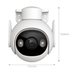 Imou IPC-GS7EP-5M0WE-IMOU Cámara motorizada Cruiser 2 5MP - WiFi 6 2.4GHz / PoE - 3.6 mm / Autotracking / IR + Full