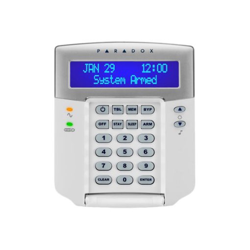 Paradox K32LCD+TAMPERING Teclado en inglés con tamper y entrada de zona