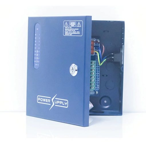 Folksafe KAS-DC120910 Fuente de alimentación | CCTV 12V 10A 9 CH/Salidas | alta calidad | Salida 12V, 10A