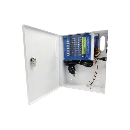 Folksafe KAS-DC121820B Fuente alimentación | CCTV 13.8V 20A 18CH/Salidas Conexión Batería 7-20A | h (no incluida) |