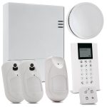 Risco KIT_LIGHTSYS_AIR_J Kit de LightSYS Air con módulo 4G + Mando remoto Panda + 2 x Detector eyeWAVE con Cámara + Detector iWAVE
