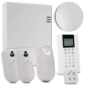Risco KIT_LIGHTSYS_AIR_J Kit de LightSYS Air con módulo 4G + Mando remoto Panda + 2 x Detector eyeWAVE con Cámara + Detector iWAVE