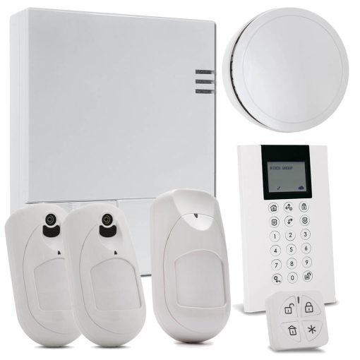 Risco KIT_LIGHTSYS_AIR_J Kit de LightSYS Air con módulo 4G + Mando remoto Panda + 2 x Detector eyeWAVE con Cámara + Detector iWAVE