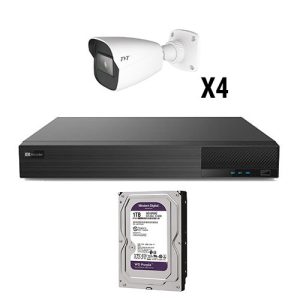 TVT KIT_TVT_1080_3 Kit CCTV 4 cámaras Bullet Preconfigurado TVT 1080p