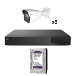 TVT KIT_TVT_1080_4 Kit CCTV 8 cámaras Bullet Preconfigurado TVT 1080p