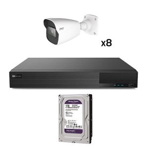 TVT KIT_TVT_1080_4 Kit CCTV 8 cámaras Bullet Preconfigurado TVT 1080p