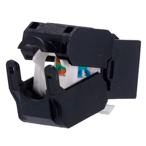 OEM KS6-TL180-BK Conector para cables UTPConector salida RJ45Compatible UTP categoría 6Fácil instalación sin