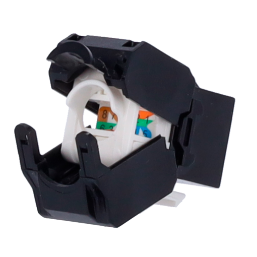OEM KS6A-TL180-BK Conector para cables UTPConector salida RJ45Compatible UTP categoría 6AFácil instalación sin