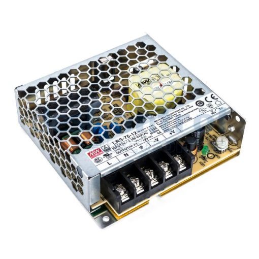 Mean Well LRS-75-12 – Dimensiones y peso: 99x97x30mm / 300gr