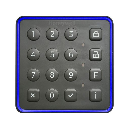 Honeywell LU4716BHONA Lector luminAXS MifareD OSDP con teclado de 16 botones