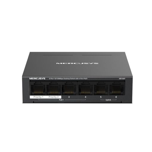 TP-Link MS106P Switch no gestionable Fast Ethernet PoE Mercusys