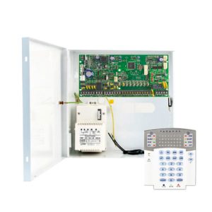 Paradox PAR-133 Kit compuesto por: 1x Central PCBSP6000 de 8 zonas, 1x Caja metalica grande con transformador, 1x Teclado cableado de le