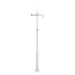 Marca Blanca POLE-450-D Báculo para CCTV - 4.5 metros de altura - Fabricado en acero galvanizado - 3 piezas de 1,5