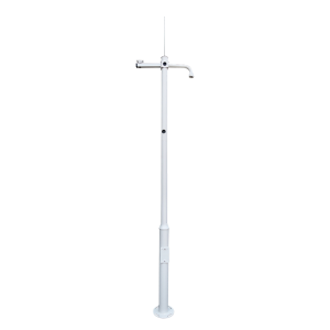 Marca Blanca POLE-450-D Báculo para CCTV - 4.5 metros de altura - Fabricado en acero galvanizado - 3 piezas de 1,5