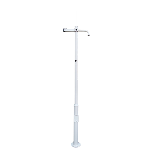 Marca Blanca POLE-450-D Báculo para CCTV - 4.5 metros de altura - Fabricado en acero galvanizado - 3 piezas de 1,5