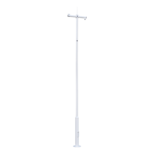 Marca Blanca POLE-600-D Báculo para CCTV - 6 metros de altura - Fabricado en acero galvanizado - 5 piezas de 1,2
