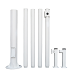 Marca Blanca POLE-600-D Báculo para CCTV - 6 metros de altura - Fabricado en acero galvanizado - 5 piezas de 1,2