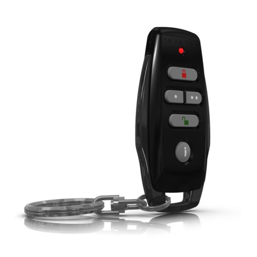 Paradox REM25-868MHZ-B Mando remoto vía radio de 6 canales bidireccional con botones retroiluminados, resistente al agua