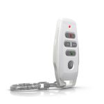 Paradox REM25-868MHZ-W Mando remoto vía radio de 6 canales bidireccional con botones retroiluminados, resistente al agua