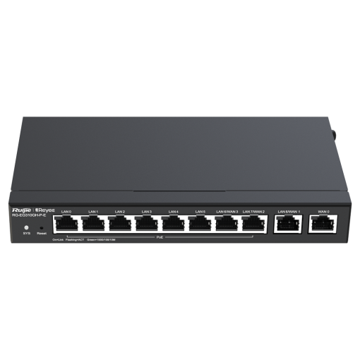 Reyee RG-EG310GH-P-E Reyee Router PoE Controlador Cloud - 9 Puertos GE LAN + 1 Puerto GE WAN - 8 Puertos PoE+