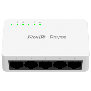 Reyee RG-ES05F Reyee Switch Sobremesa - Carcasa Plástico - 5 puertos RJ45 - Velocidad 10/100 Mbps - Plug and