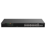 Reyee RG-ES118FGS-LP Reyee Switch PoE Sobremesa - Carcasa Metal - Enracable - 16 Puertos RJ45 10/100 Mbps + 2