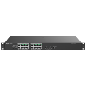 Reyee RG-ES118GS-P-L Reyee Switch PoE Sobremesa - 16 Puertos RJ45 + 2 Uplink SFP - 16 Puertos Gigabit + 2 Puertos