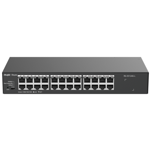 Reyee RG-ES124G-L Reyee Switch Sobremesa - Carcasa Metal - Enrackable - 24 puertos RJ45 - Velocidad 10/100/1000