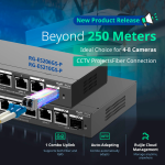 Reyee RG-ES206GS-P Ruijie Reyee Cloud Managed L2 PoE Switch - 4 Puertos Gigabit PoE/PoE+ + 1 Enlace Combo GE -