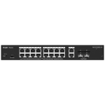 Reyee RG-ES220GS-LP Ruijie Reyee Cloud Managed L2 Switch - 20 Puertos Totales (16 PoE+ / 2 Uplink / 2 SFP) -