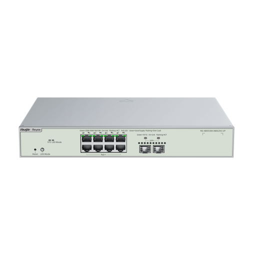 Reyee RG-NBS5300-8MG2XS-UP Ruijie Reyee Cloud Managed L3 Switch Ultra PoE - 10 Puertos Totales (8 PoE++ / 2 Uplinks 10G