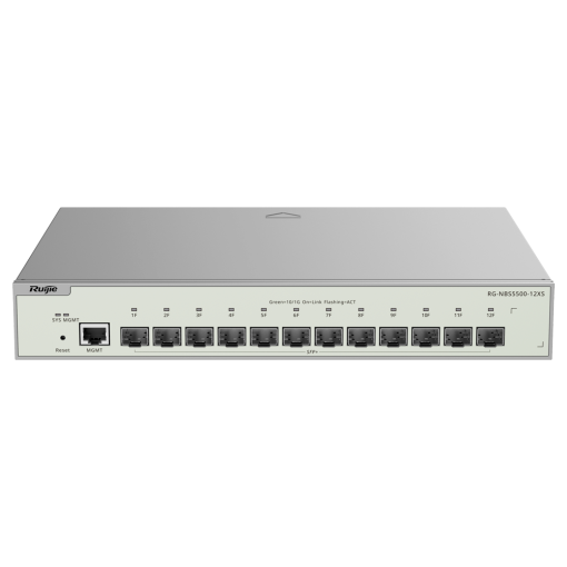 Reyee RG-NBS5500-12XS Ruijie Reyee Cloud Managed L3 Switch - 12 Ranuras SFP+ de 10 Gbps dedicadas para fibra -