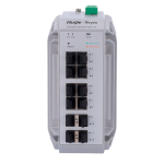 Reyee RG-NIS3100-8GT4SFP-HP Ruijie Cloud Managed Industrial L2 Switch - 12 Puertos Totales (8 GE / 4 Uplinks 1G SFP) -