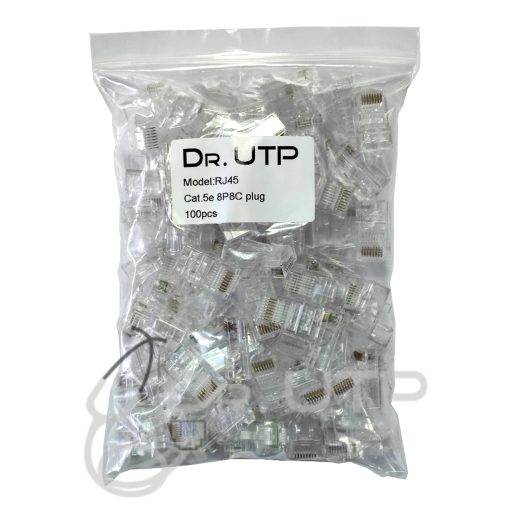 DrUTP RJ45 – Bolsa de 100 unidades de conector RJ45 para crimpar