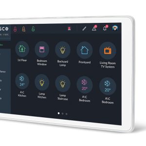 Risco RP432KPTZEUA Controlador de Smart Home y alarma RisControl - Teclado pantalla táctil para LightSYS+ RisControl