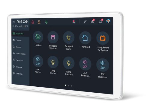 Risco RP432KPTZEUA Controlador de Smart Home y alarma RisControl - Teclado pantalla táctil para LightSYS+ RisControl