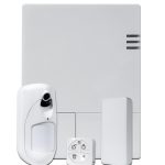 Risco RW432P803EUA Kit PROMO LightSYS Air de 128 zonas vía radio con Detector PIR con cámara eyeWAVE