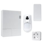 Risco RW432P803EUA Kit PROMO LightSYS Air de 128 zonas vía radio con Detector PIR con cámara eyeWAVE