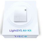 Risco RW432P803EUA Kit PROMO LightSYS Air de 128 zonas vía radio con Detector PIR con cámara eyeWAVE