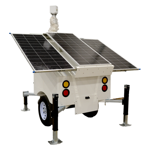 Safire SF-CCTVTRAILERPR07-2520WH Trailer de alimentación autónoma para CCTV Panel solar de 3x120WBatería Litio LiFePo 2520Wh